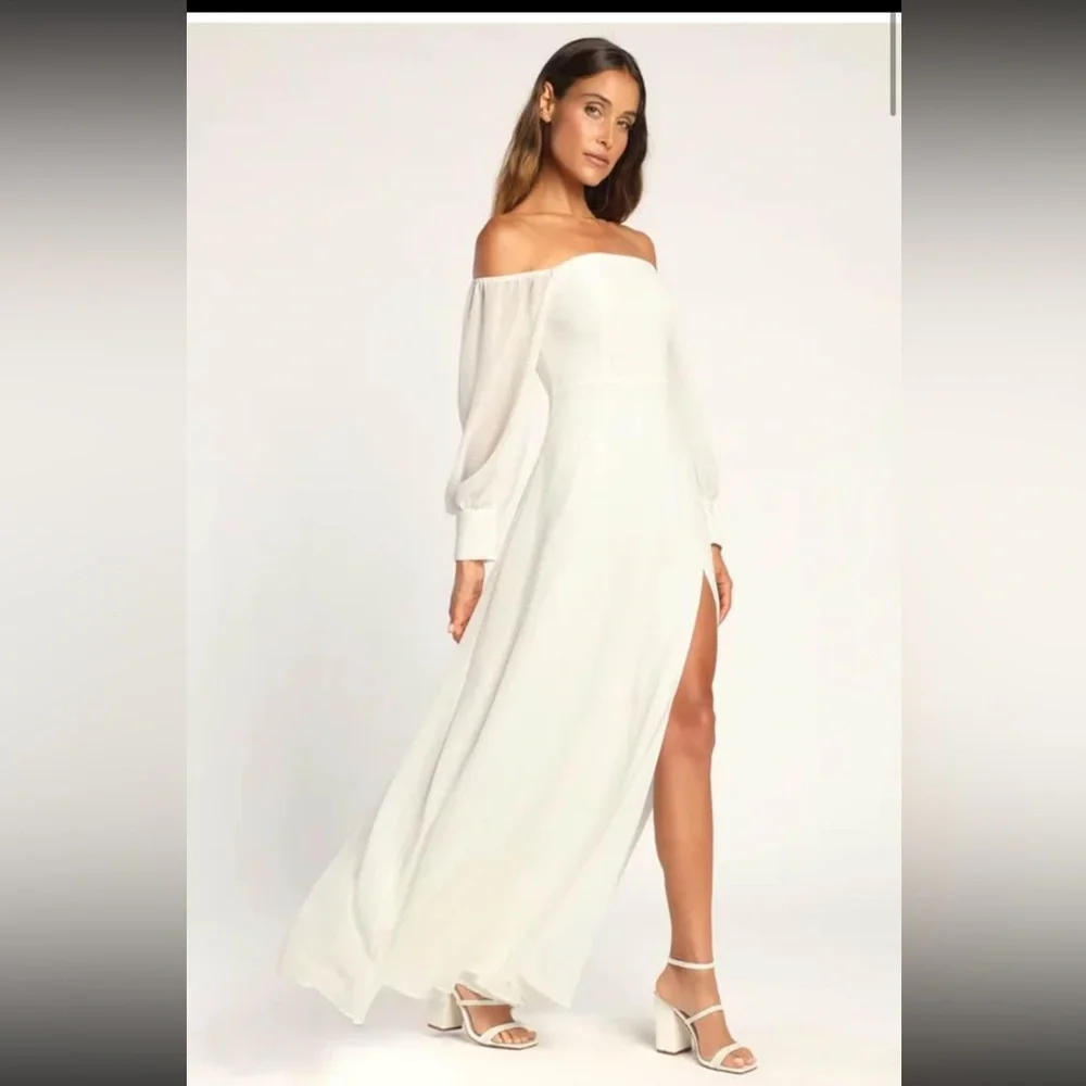 Lulu’s Bridal Dress NWT Size LG - Picture 3 of 9